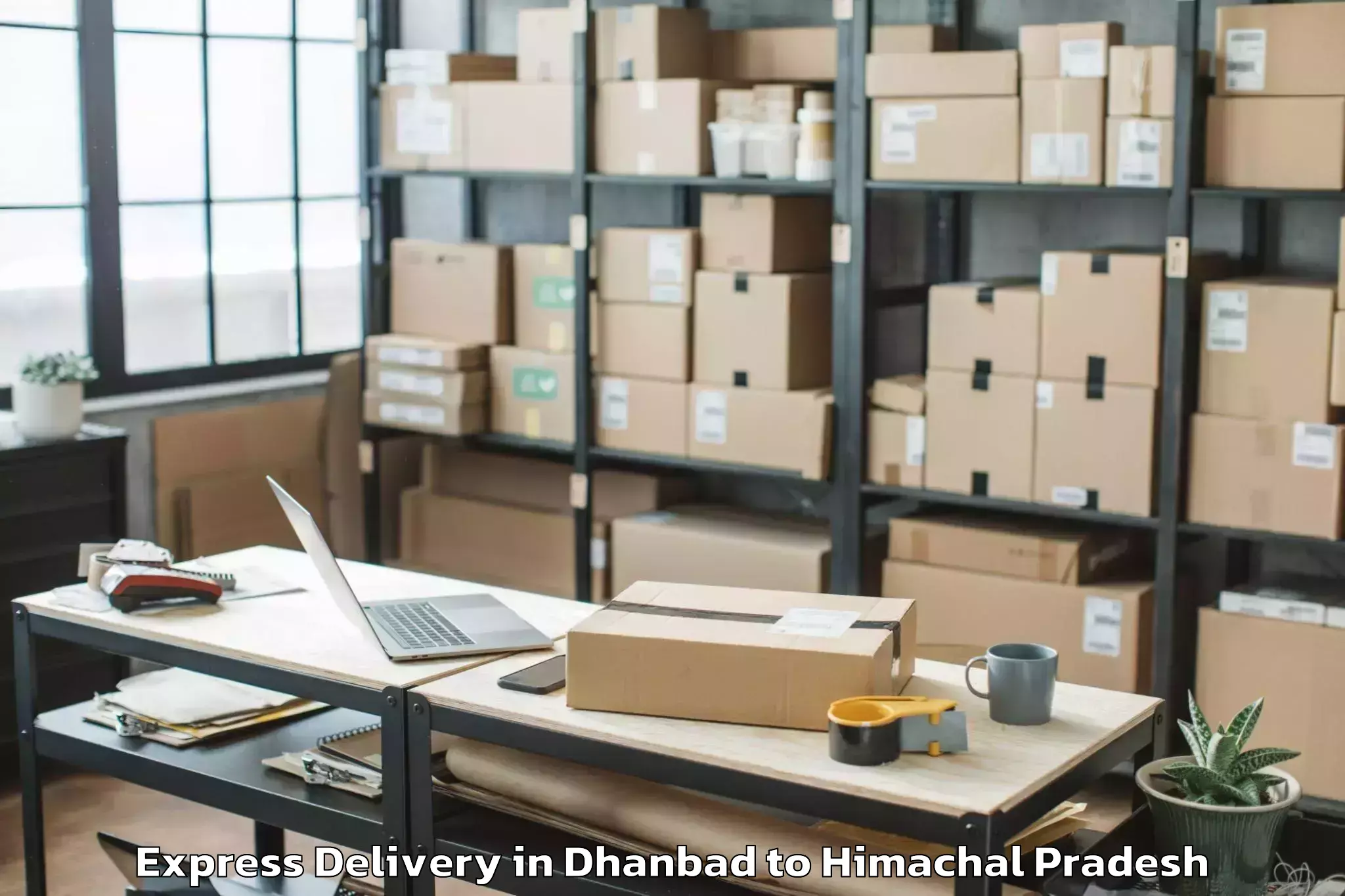 Easy Dhanbad to Icfai University Himachal Prad Express Delivery Booking